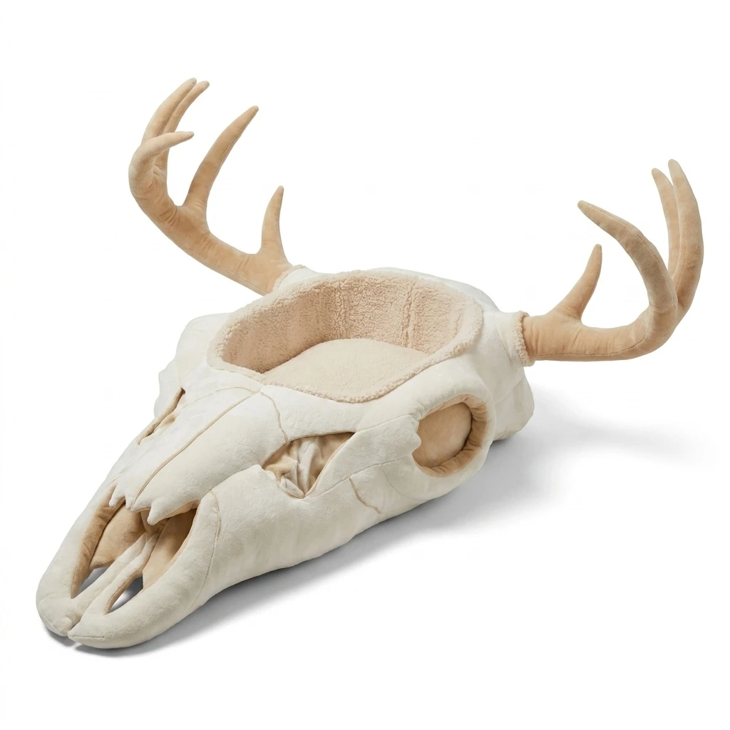 DEER HEAD DOG BED | BY PINE AND PAWS™